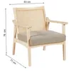 Butaca Madera-y-tela Natural-beige Dakota Natural en Madera natural - Sillones y sofás, Uruguay | Divino, vista 7 de 8