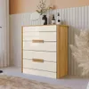 Comoda Cajonera 4 Cajones Correderas Telescópicas Mdp Freijo Off White - Cómodas, Uruguay | Lais Muebles, vista 2 de 3