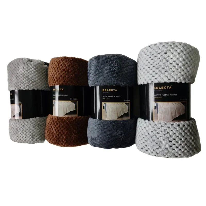 MANTA FLEECE WAFFLE 150x200CM SURTIDO - Textiles, Uruguay | Decohogar, vista 3