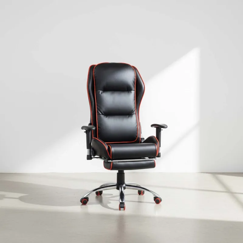 Silla Gamer Pu-y-metal Negro Confort D-303 en Negro - Sillas de escritorio, Uruguay | Divino