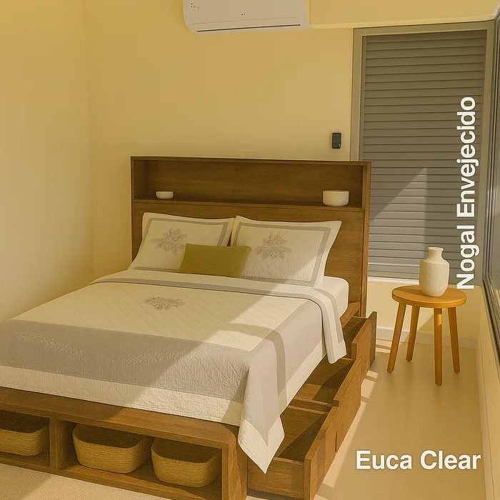 Cama Ginebra en Madera natural - Dormitorio, Uruguay | Tree House Deco, vista 8