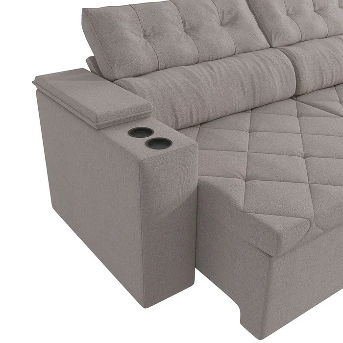 Sofa Otto 260CM - Retractil/Reclinable en Beige - Sillones y sofás, Uruguay | Balton, vista 13