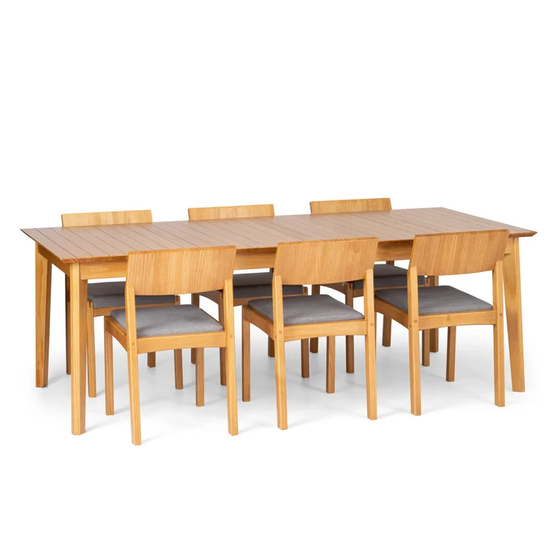 Mesa de Comedor Less 2,20mt en Madera natural - Mesas de comedor, Uruguay | Casa Brava, vista 4