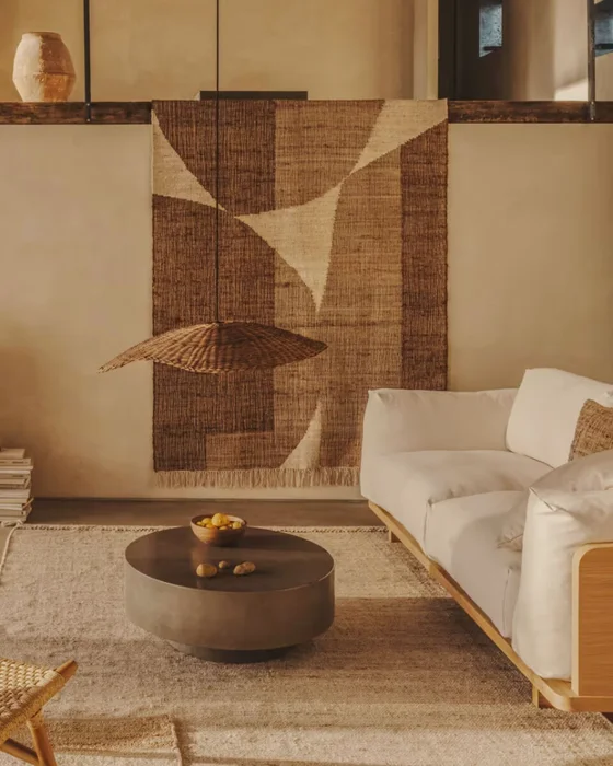 Pantalla para lámpara de techo Bisbal de ratán con acabado natural Ø 80 cm en Madera natural - Lámparas colgantes, Uruguay | Kavehome, vista 2
