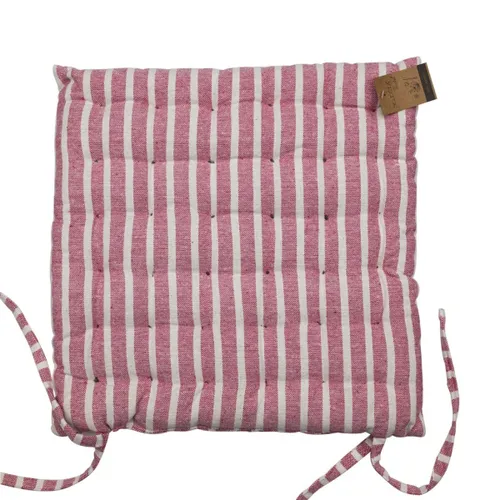ALMOHADON TATAMI ALGODÓN 40x40CM RAYAS ROSA - Textiles, Uruguay | Decohogar