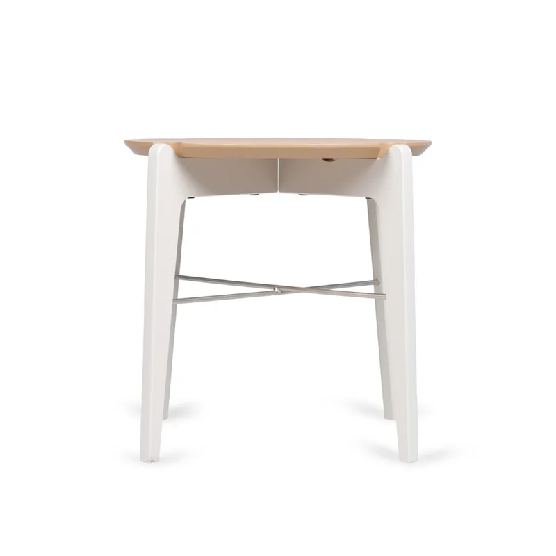 Mesa lateral Garden - 67 x 55 - Carvalho y Off White en Beige - Mesas de arrimo, Uruguay | NYR, vista 3