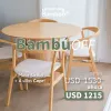 Mesa Sicilia + 4 sillas Capri en Madera natural - Muebles, Uruguay | Uruguay Bamboo, vista 1 de 3