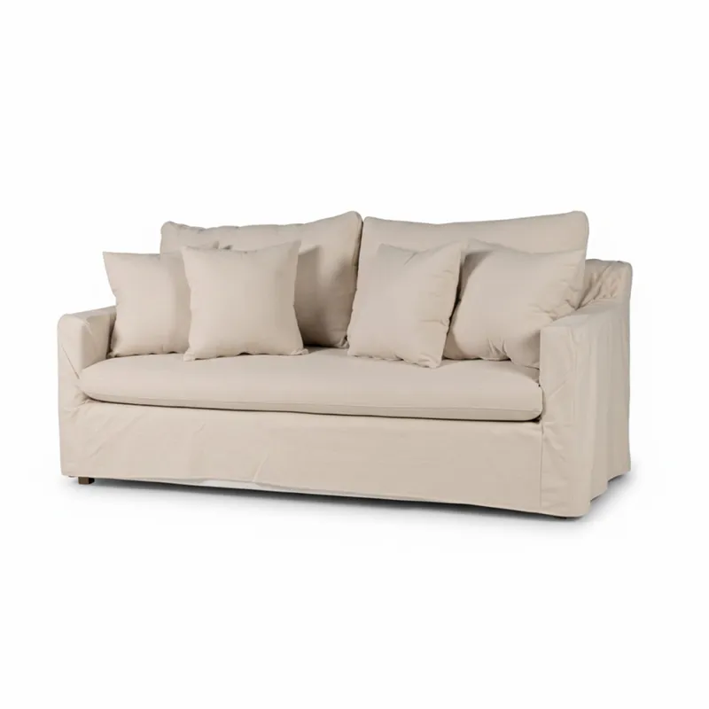 Sofá Summer con Funda - Tela Rústica - 2,5 cuerpos - TD5260-1635 (Beige) en Beige - Sillones y sofás, Uruguay | NYR