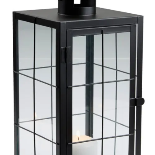 Farol VILLADS W16xL16xH36cm negro en Negro - Velas y Portavelas, Uruguay | JYSK