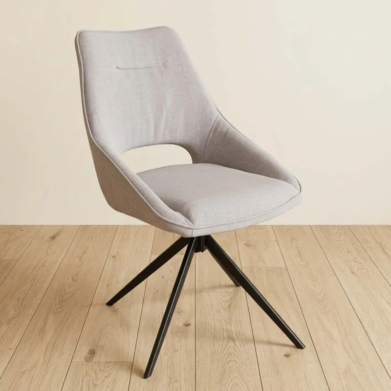 Silla De Oficina Tela-y-polipropileno Gris Christie en Gris - Escritorios y sillas de escritorio, Uruguay | Divino