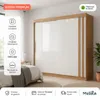 Ropero Seúl Premium – 2 Puertas Corredizas 100% MDF Freijó/Off White en Off-white - Roperos y placares, Uruguay | Mulata, vista 1 de 11