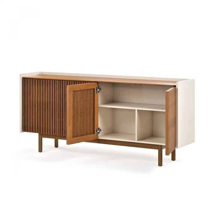 Aparador Buffet Dune Ripiado 1.6 - Linea Manhattan - Off White en Focus Mari Slim - Aparadores y recibidores, Uruguay | Rústico Hogar, vista 3