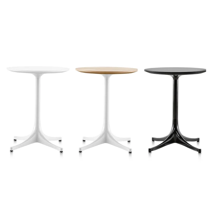 Mesitas Pedestal en Nogal y negro - Mesas de arrimo, Uruguay | Mad for Modern