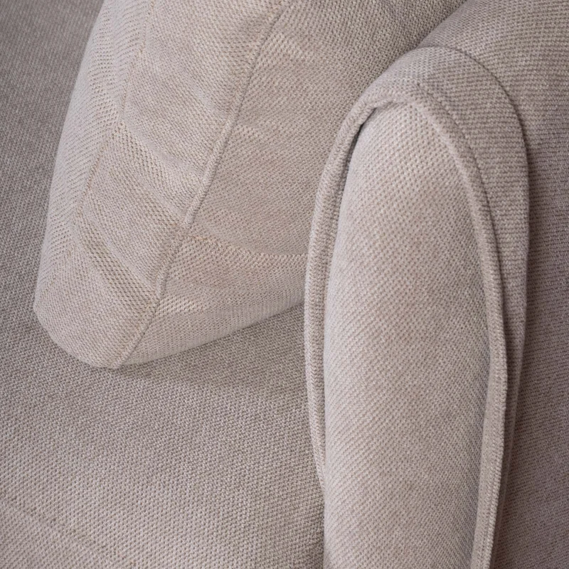 Sofá C/chaise Más De 4 Cuerpos Tela Natural-beige Amalfi Beige en Beige - Sillones y sofás, Uruguay | Divino, vista 5