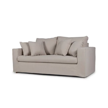Sofá Moscow con Funda - Tela Rústica - 2,5 cuerpos - TD5263-1636 (Capuccino) en Beige - Sillones y sofás, Uruguay | Nyr