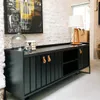 Rack Trendy Negro (Pie Negro) 160 cm - Muebles para TV, Uruguay | Berna home, vista 6 de 8