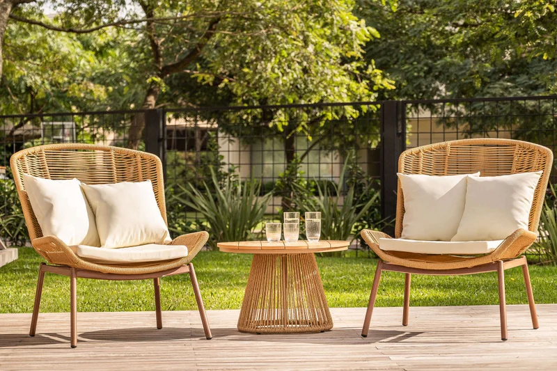 MESA MULTIFUNCION DIAMETRO 66 CMS - EXTERIOR en Madera natural - Muebles para el exterior, Uruguay | La Iberica, vista 10