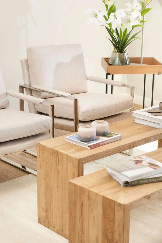 PIE DE CAMA / MESA ANGOSTA / BANCO OLMO NATURAL - 1.10 X 0.35 MTS en Madera natural - Butacas, banquetas y puffs, Uruguay | La Iberica, vista 14
