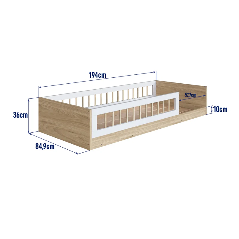 Cama Vika – Marrón en Madera natural, Uruguay | RM Muebles y Deco, vista 5