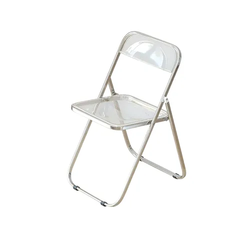 Silla Plia Plegable Acrílico y Aluminio - Transparente - Sillas, Uruguay | Berna home