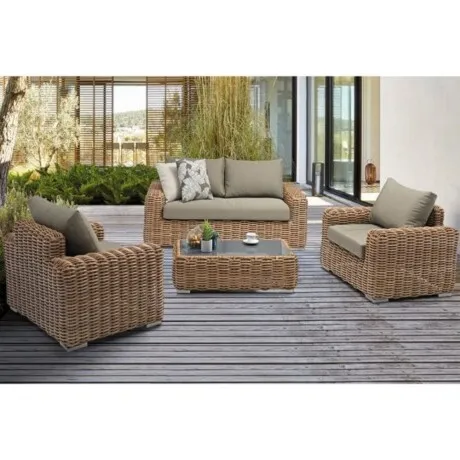 Juego de jardin Monaco en Beige - Muebles para el exterior, Uruguay | La Cueva Muebles