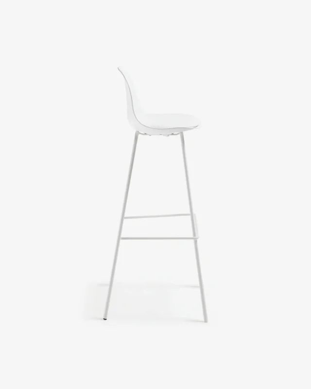 Taburete Brighter - blanco altura 75 cm en Blanco - Butacas, banquetas y puffs, Uruguay | Kavehome, vista 3