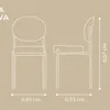 Silla Elza en Flame gelo / acero inox. Negro - Sillas, Uruguay | Casa Brava, vista 2 de 4