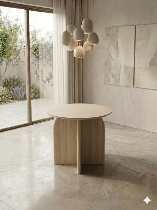Mesa de Comedor Arco 100cm - Crudo en Madera natural - Mesas de comedor, Uruguay | Berna home, vista 2