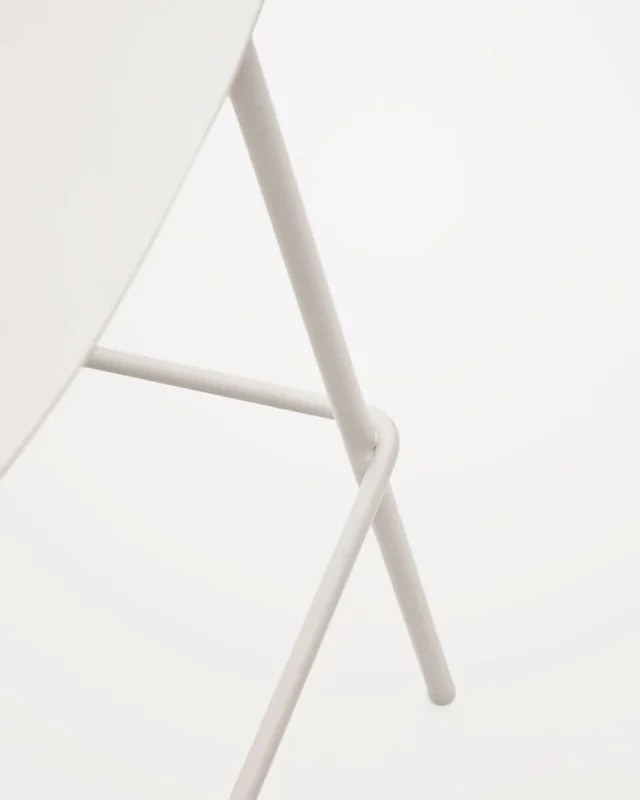 Taburete Altea y patas de acero con acabado - beige 75 cm en Beige - Butacas, banquetas y puffs, Uruguay | Kavehome, vista 3