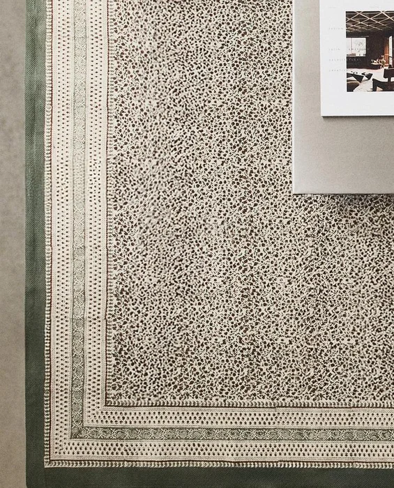ALFOMBRA ALGODÓN ESTAMPADO BLOCK PRINT - Alfombras, Uruguay | Zara Home