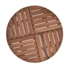 Mesa de Patio Madera de Teca - Caraíva 90cm en Marrón - Muebles para el exterior, Uruguay | Rústico Hogar, vista 4 de 5