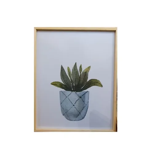Marco Natural Flower Pot lll en Madera natural - Decoración de pared, Uruguay | Finkel