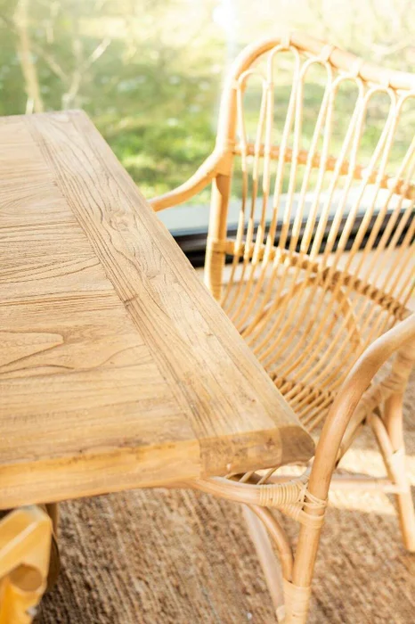 MESA COMEDOR DE OLMO ISABEL - 1.60 X 0.90 MTS en Madera natural - Mesas de comedor, Uruguay | La Iberica, vista 23