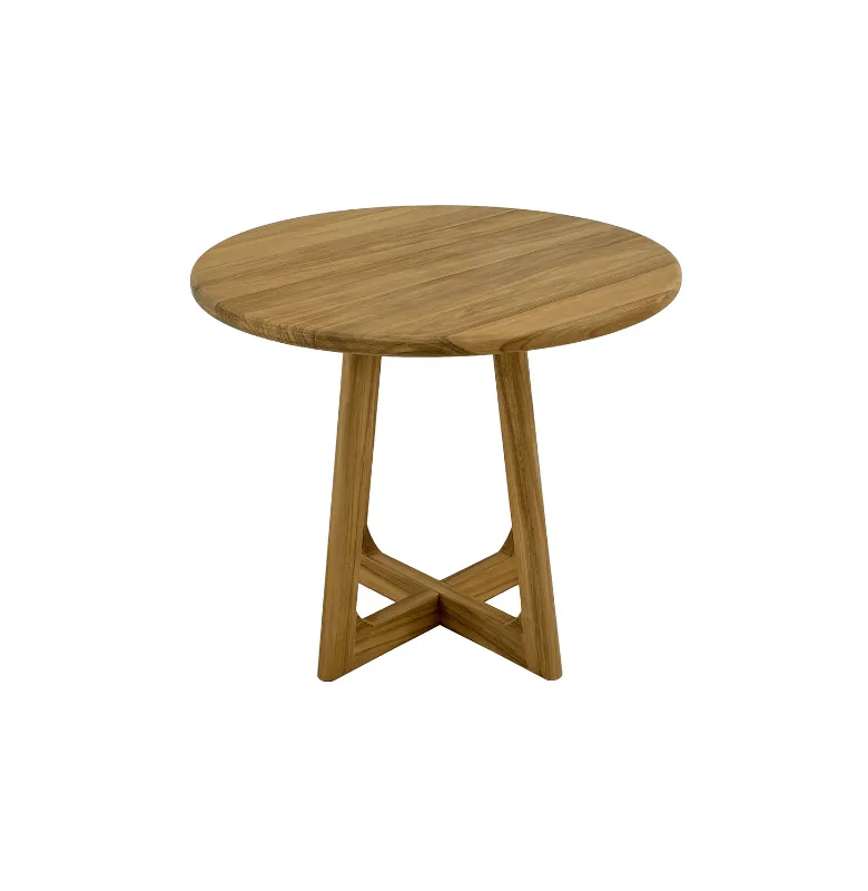 MESA REDONDA COMEDOR MANANTIALES TEKA en Madera natural - Mesas de comedor, Uruguay | Masinfinito Casa