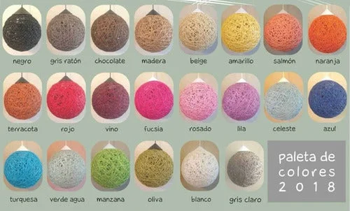 Lámpara Colgante Esfera 20cm - Hilo de cartón - Lámparas colgantes, Uruguay | Bascu House, vista 3