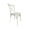 SILLA CROSS 46x42x87CM ASIENTO EN MADERA BLANCO en Blanco - Sillas, Uruguay | Koz, vista 2 de 3