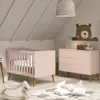 Cómoda 3 Cajones 1 Puerta Zapatera Infantil - Theo - Rosa en Rosa - Cómodas, Uruguay | Rústico Hogar, vista 2 de 3