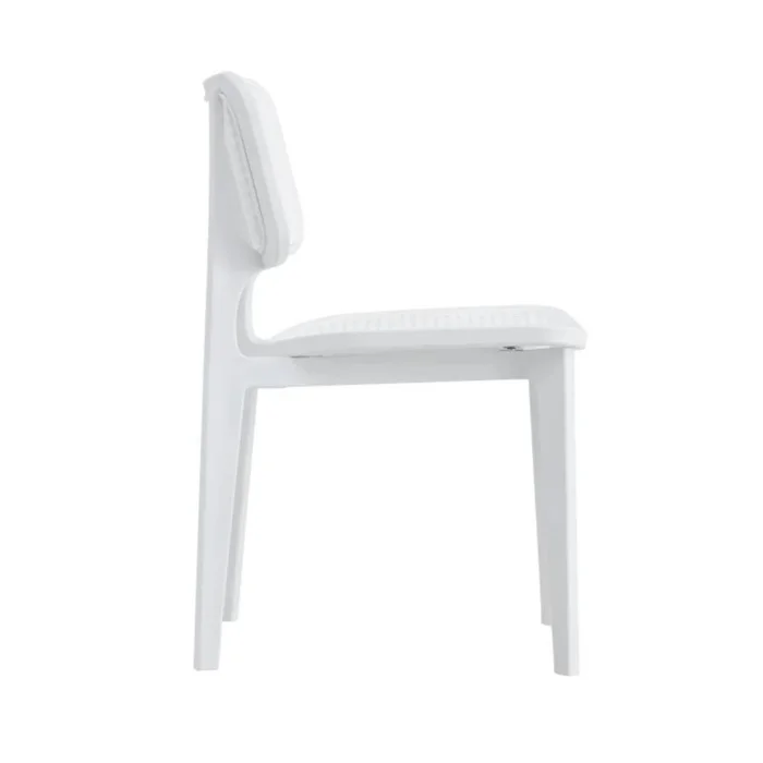 Silla Simil Rattan de polipropileno - Blanco en Blanco - Sillas, Uruguay | Ecowood, vista 3