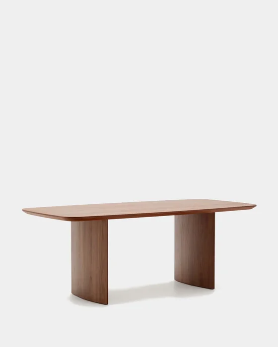 Mesa Litto de chapa de roble - de nogal 200 x 100 cm en Marrón - Mesas de comedor, Uruguay | Kavehome