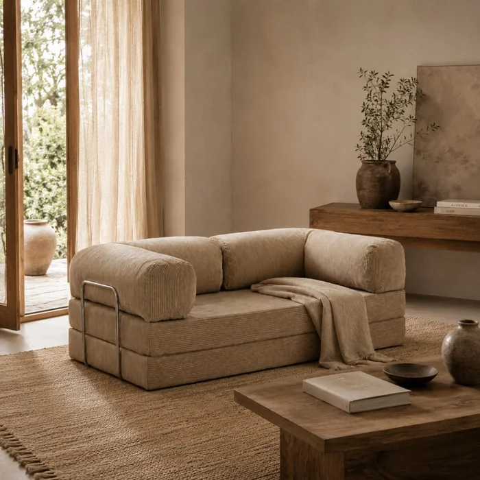Sillón Cama Teddy - Light Brown | PREVENTA en Marrón - Sillones y sofás, Uruguay | Samic, vista 2