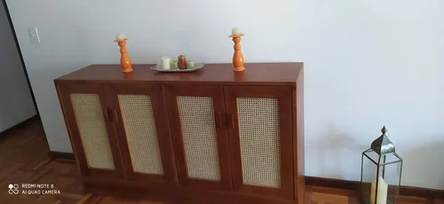 Aparador Bargueño Madera Maciza Esterilla 180x85x38 - Ozark A Eleccion en Madera natural - Aparadores y recibidores, Uruguay | Ozark Home, vista 9