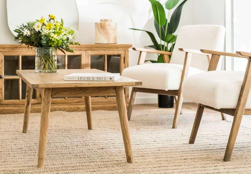 MESA NORDICA - 1.30 X 0.60 en Madera natural - Mesas de living, Uruguay | La Iberica, vista 21
