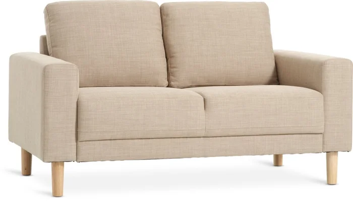 Sofá EGENSE 2 cuerpos tela arena en Beige - Sillones y sofás, Uruguay | JYSK