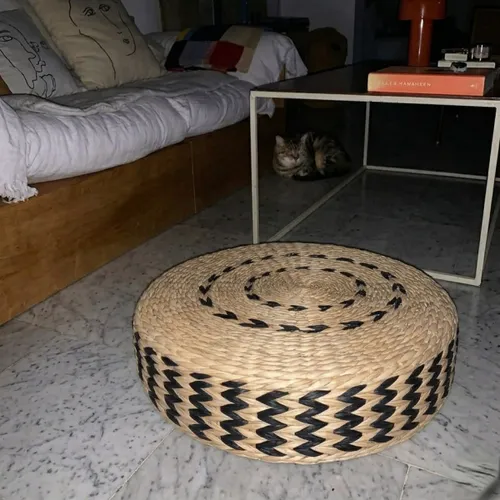 Puff almohadón de piso de ratán 10 cm - Butacas, banquetas y puffs, Uruguay | Buho Store