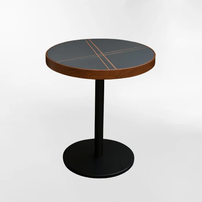 MESA DE EXTERIOR GOURMAND NEGRO CIRCULAR en Negro - Mesas de comedor, Uruguay | Viasono, vista 2