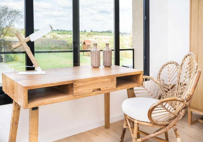 ESCRITORIO NORDICO - OLMO NATURAL en Madera natural - Escritorios, Uruguay | La Iberica, vista 13