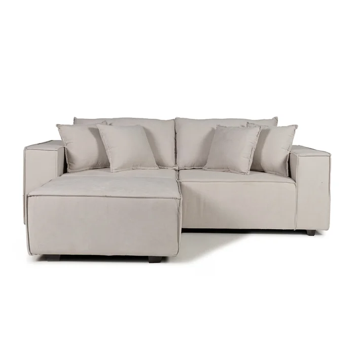 Sofá Modular Maia (3 módulos) - Tela Microfibra - 12073 (Greige) en Gris - Sillones y sofás, Uruguay | NYR, vista 3