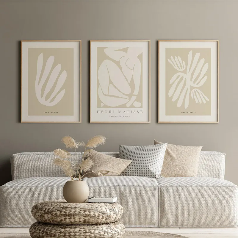 Matisse - White & beige en Beige - Láminas, Uruguay | La Cuadrería