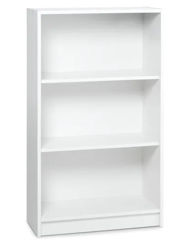 Librería HORSENS 3 estantes ancha blanco en Blanco - Bibliotecas, Uruguay | JYSK