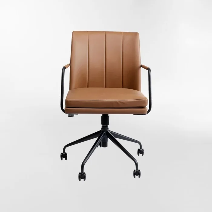SILLA DE ESCRITORIO CHARLES Cognac en Marrón - Sillas, Uruguay | Viasono, vista 2